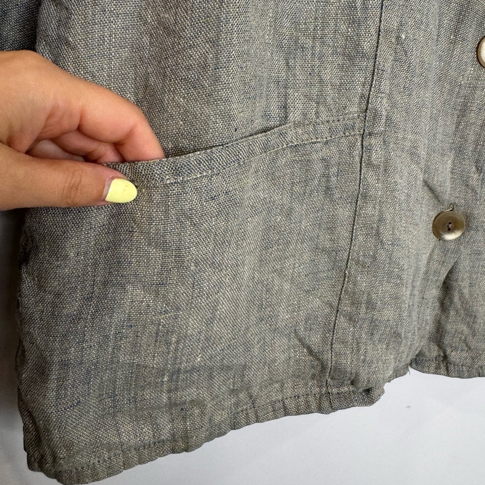 Flax Linen Button-Up - Picture 5 of 7